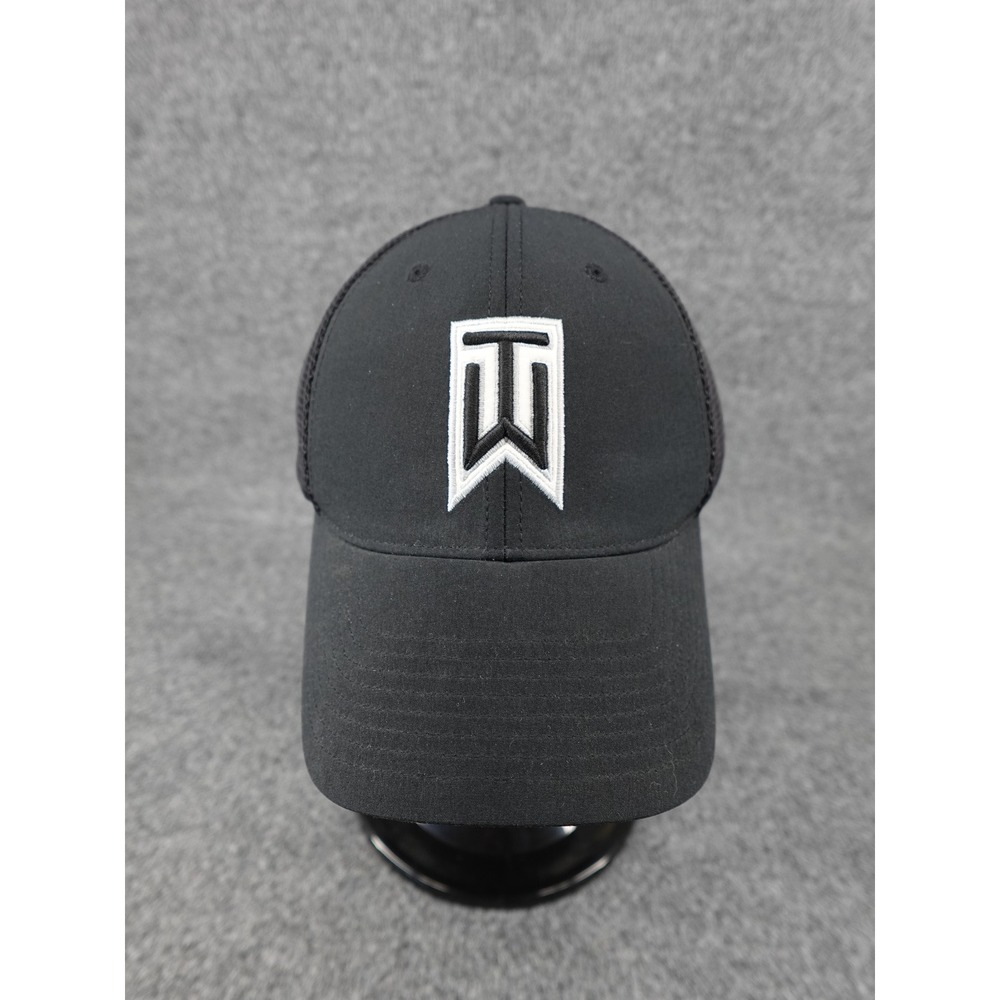 Nike Golf Hat Mens L/XL Black Tiger Woods Legacy 91 Mesh Back 726287-010